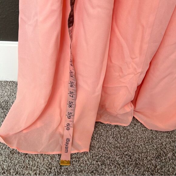 *spots* NWT Revolve x LPA Ruffle Neckline Maxi in Blush | Size L - Picture 13 of 16